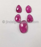 Rubellite Rose Cut Slices
